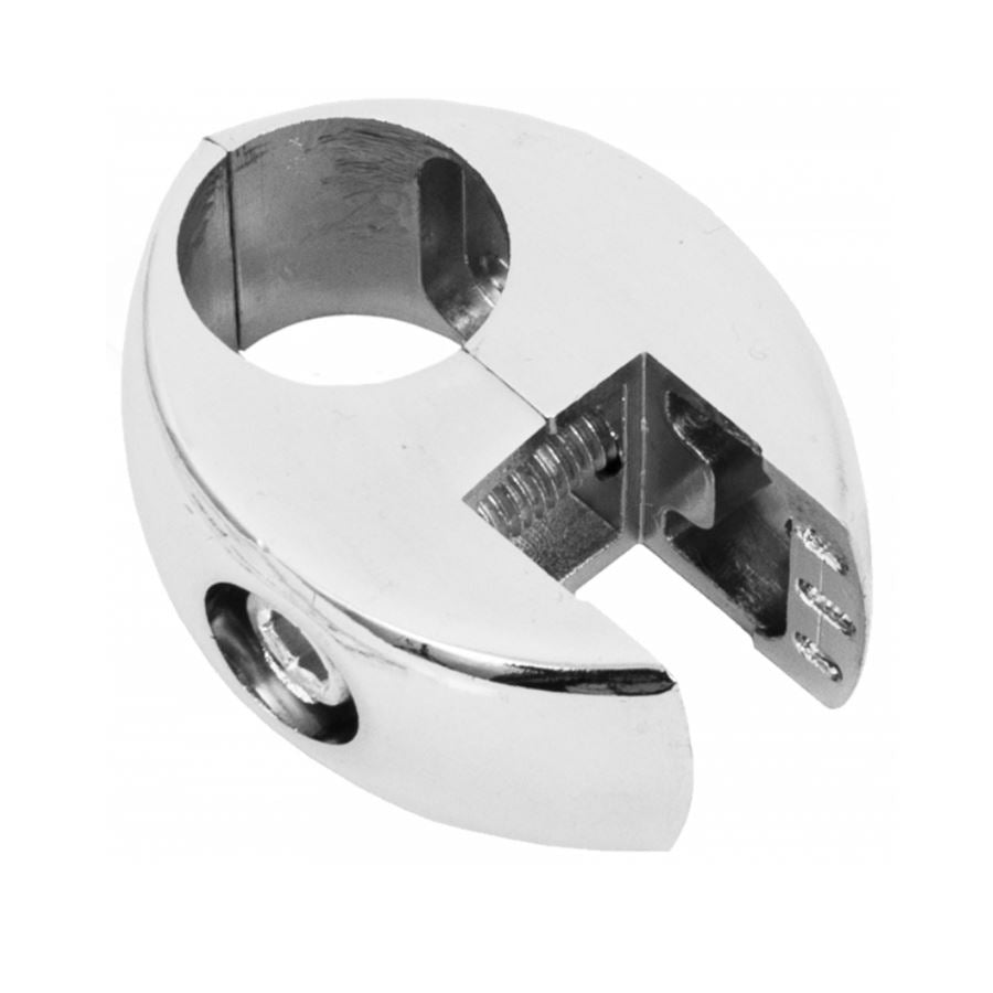 25mm Board and Glass Connector, Chrome