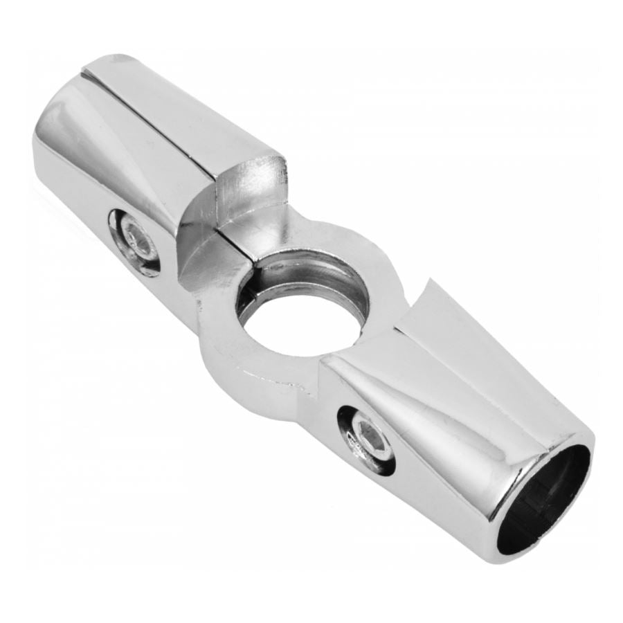 25mm Half Cross Connector, Chrome