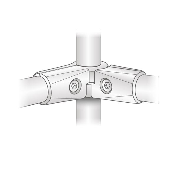 25mm Half S-Type Connector, Chrome