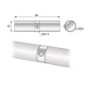 25mm Pipe Connector, Chrome