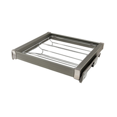 Pull out shelf for Shoes 70cm Soft-Close - Chrome/Aluminum - Grey