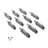 Soft-Close Cabinet Door Damper Grey (10 pcs)