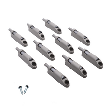 Soft-Close Cabinet Door Damper Grey (10 pcs)
