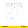 Glass and Plate holder cylindrical - Satin
