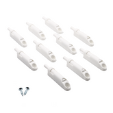 Soft-Close Cabinet Door Damper - White (10 psc)