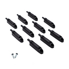Soft-Close Cabinet Door Damper - Black (10 pcs)