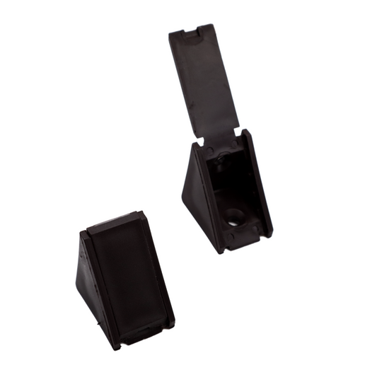 Cabinet corner braces plastic - Black 100pcs