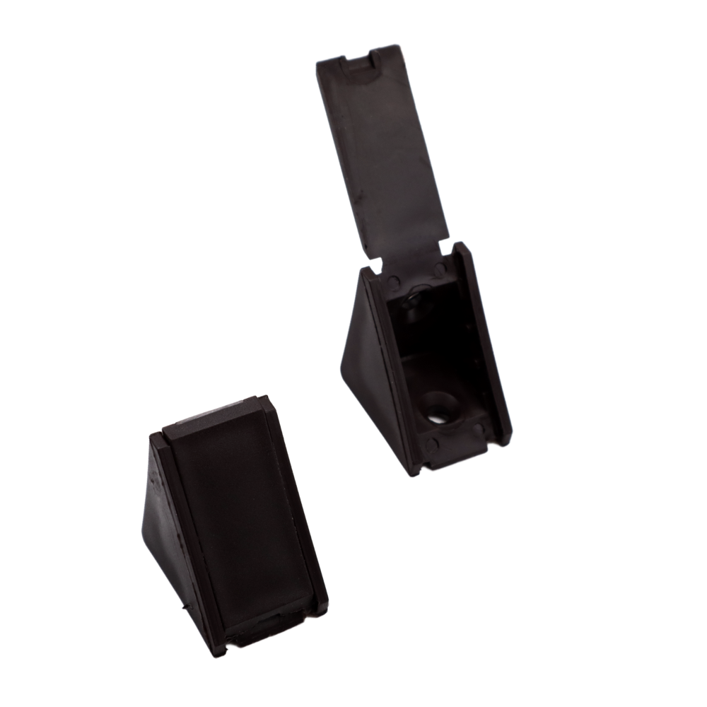 Cabinet corner braces plastic - Black 100pcs