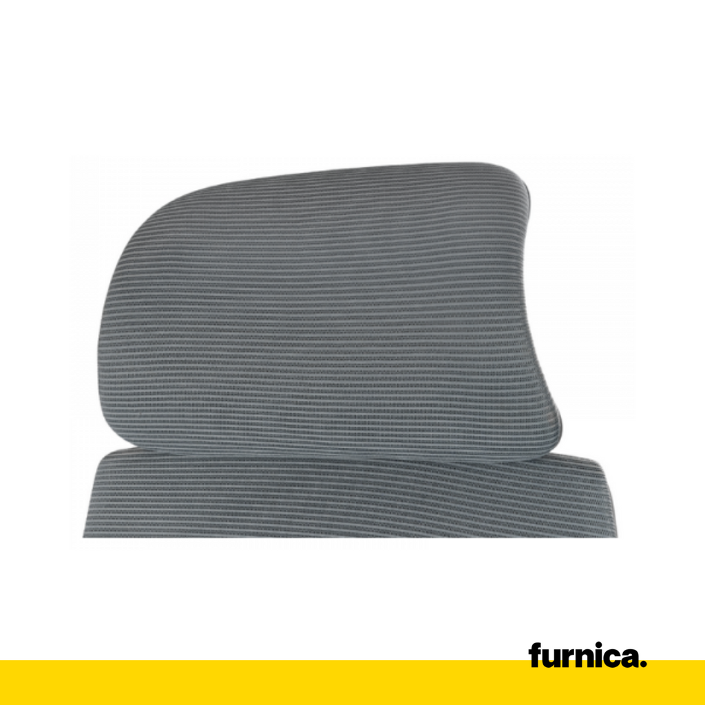 FEDERICO - Quilted Office Chair Covered With High-Quality Micro Mesh - Gray H123cm W65cm