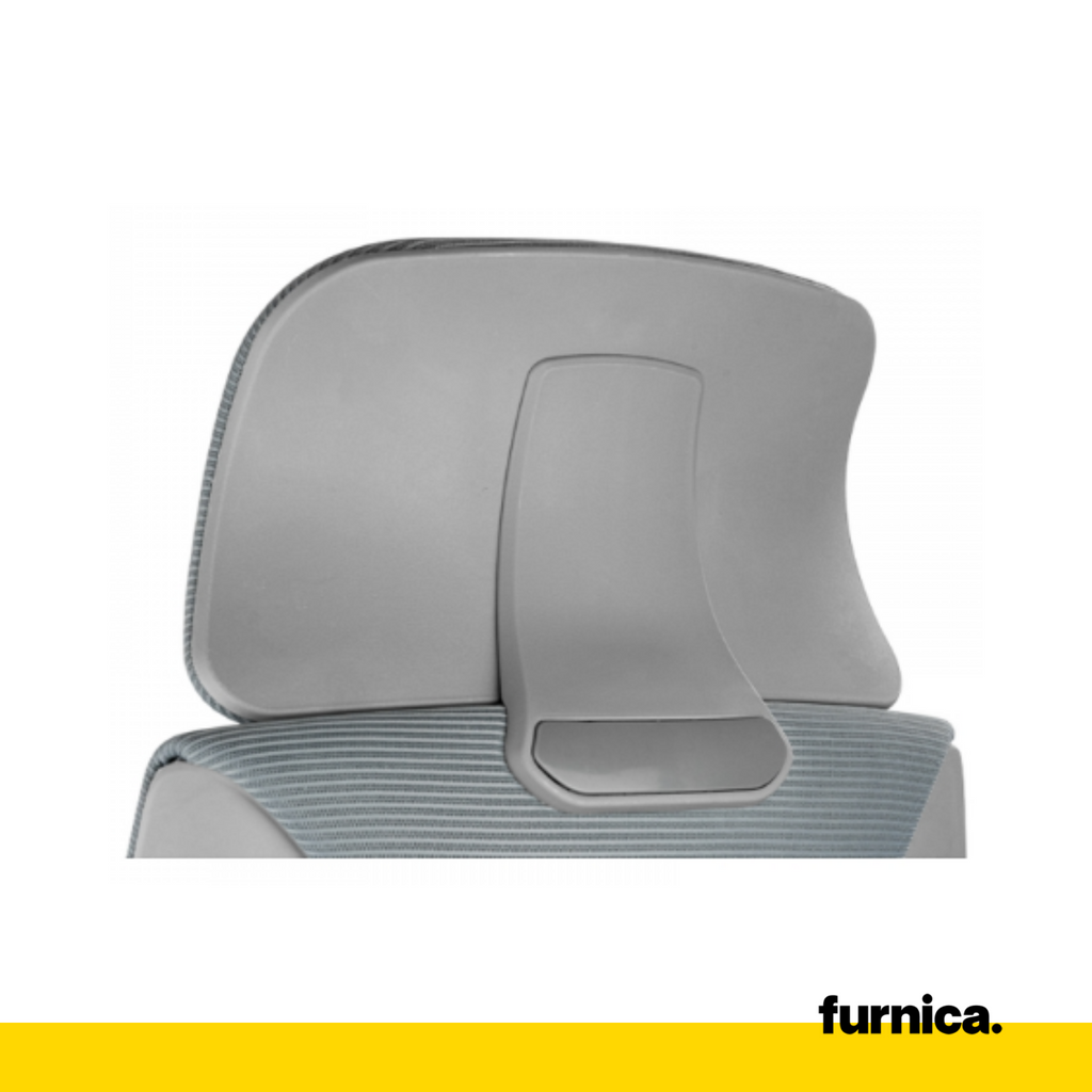 FEDERICO - Quilted Office Chair Covered With High-Quality Micro Mesh - Gray H123cm W65cm
