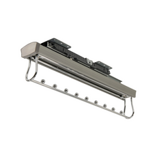 Pull Out Wardrobe Hanger Soft-Close - Grey