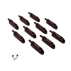 Soft-Close Cabinet Door Damper - Brown (10 pcs)