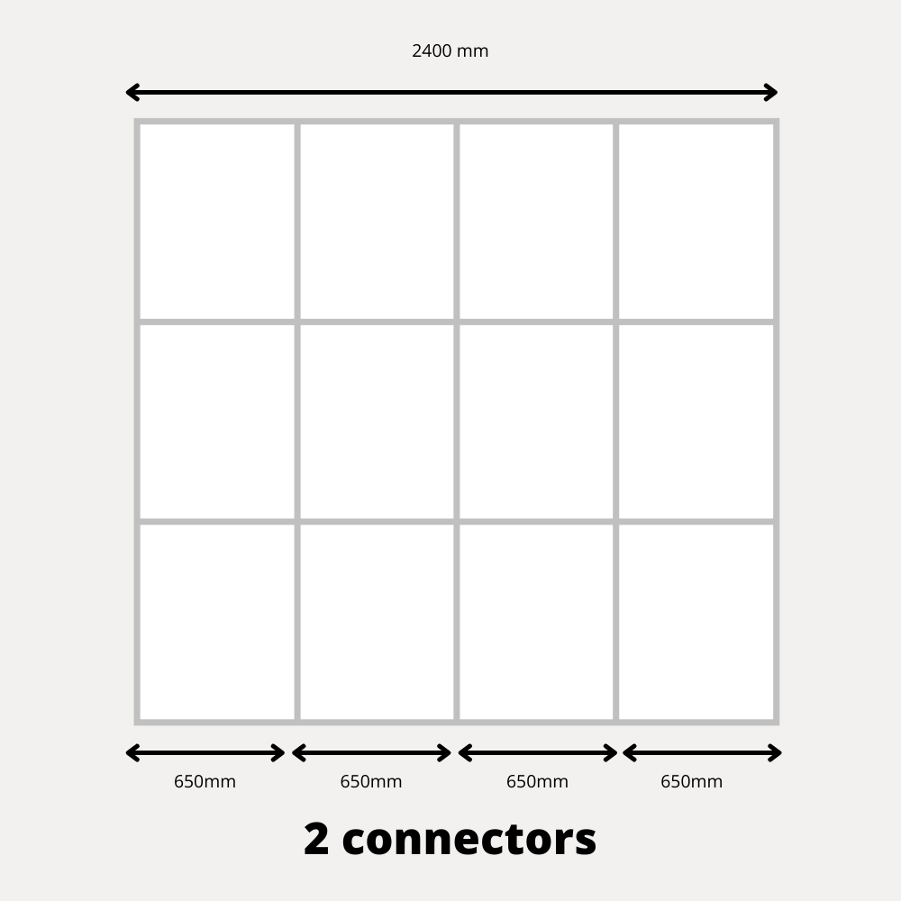 4x Sliding Wardrobe Doors - H: up to 2750mm W: 2400mm - MFC