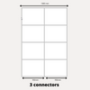 2x Sliding Wardrobe Doors - H: up to 2500mm W: 1800mm - Lacobel