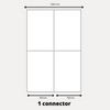 2x Sliding Wardrobe Doors - H: up to 2500mm W: 1800mm - Lacobel