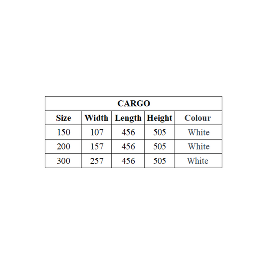 Pull Out Storage Baskets 20cm Soft-Close Side Cargo - 3 Shelves - White