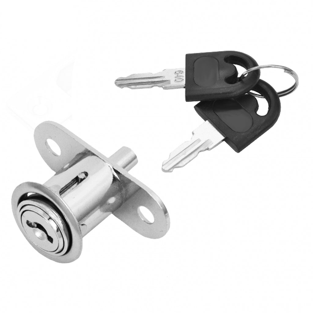 Cabinet Lock for Slidable Doors 19x24mm, Chrome