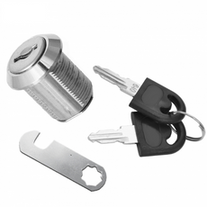 Cabinet Lock with Hook Cam Plate 19x20mm, Chrome