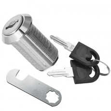 Cabinet Lock with Hook Cam Plate 19x30mm, Chrome