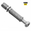 Cam Dowel 28mm with M6 Screw-Thread - 1000 pcs