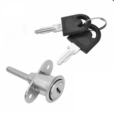 Central Lock Cylinder 19x20mm, Chrome