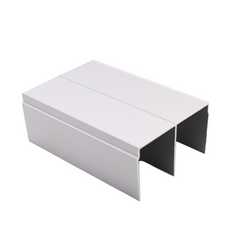 Double Top Aluminum Track 560cm - Silver Anodized