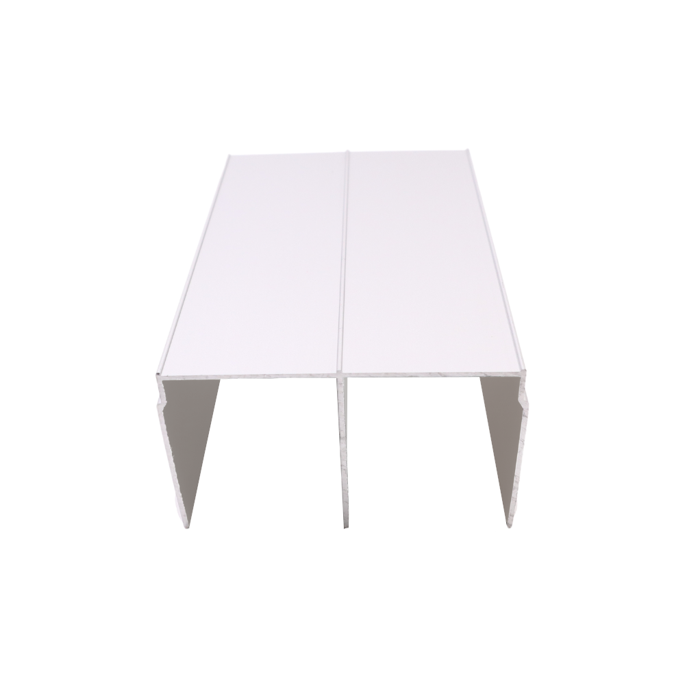 Double Top Aluminum Track 560cm - Silver Anodized