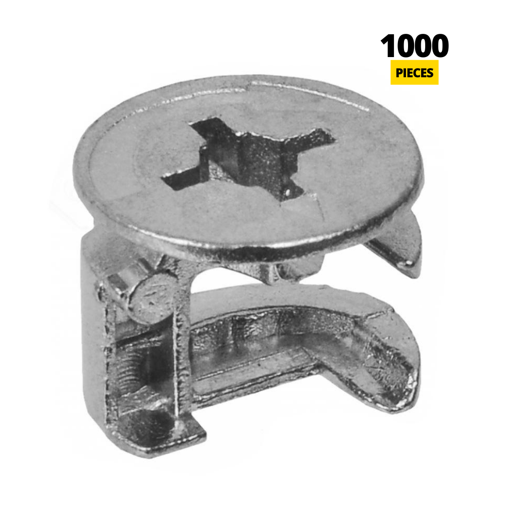 Furniture Cam Lock 15mm, a=7.5mm (1000 pcs)