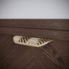 LEAF Edge Pull Furniture Handle 64mm (118mm total length) - Brass Gold
