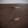 LEAF Edge Pull Furniture Handle 64mm (118mm total length) - Brass Gold