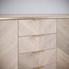 LEAF Edge Pull Furniture Handle 64mm (118mm total length) - Brass Gold