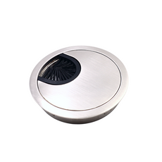 Metal Cable Grommet 60mm - Brushed Steel