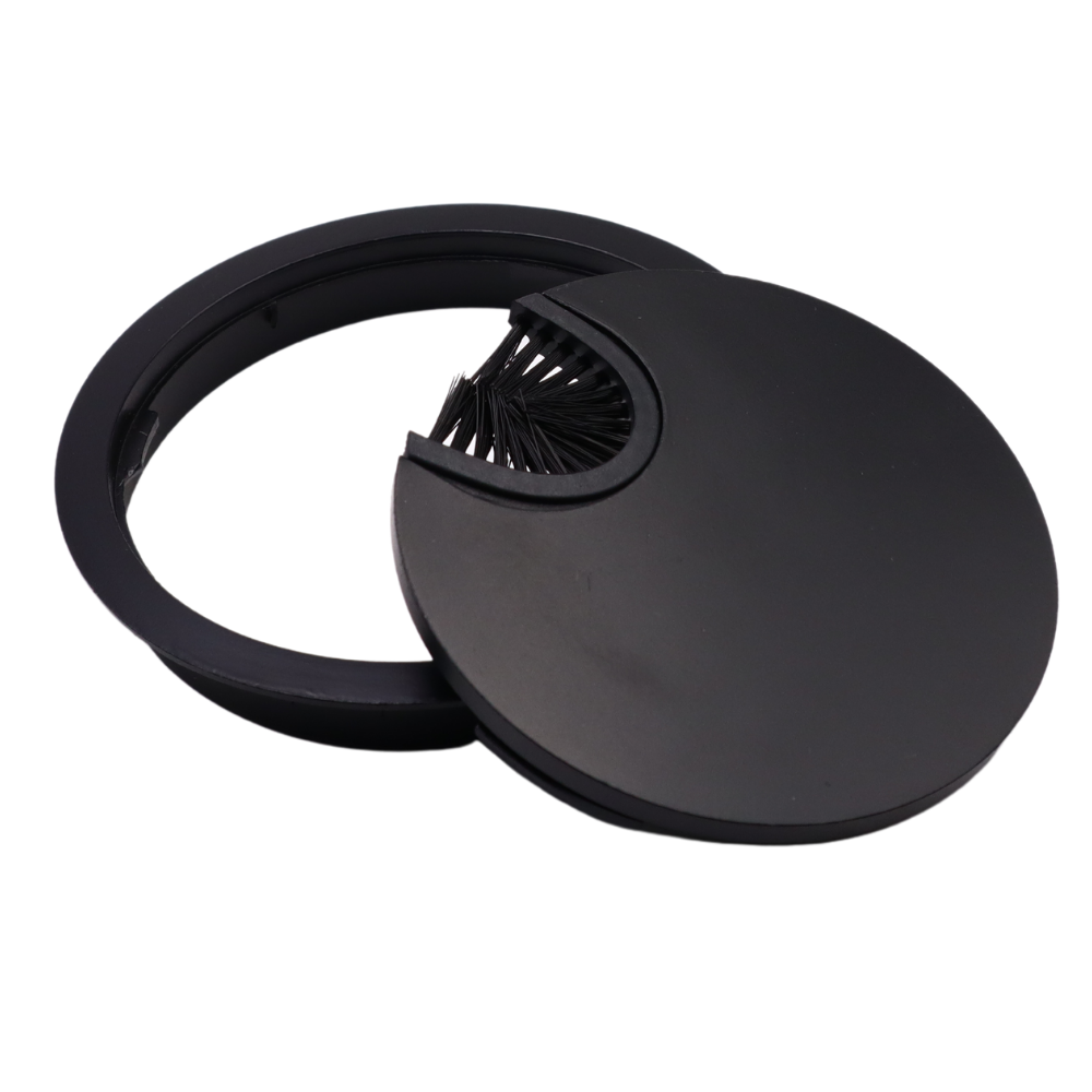 Metal Cable Grommet 80mm - Black