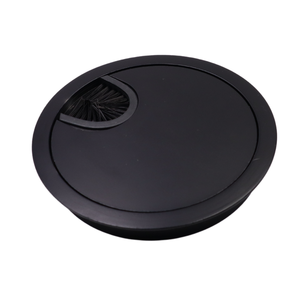 Metal Cable Grommet 80mm - Black