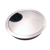 Metal Cable Grommet 80mm - Brushed Steel