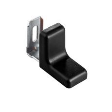 Metal Furniture Angle with Plastic Cover - Black