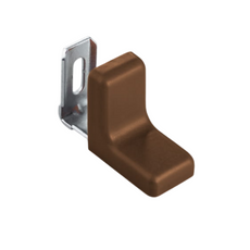 Metal Furniture Angle with Plastic Cover - Walnut