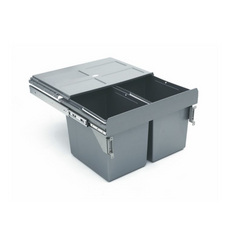 Pull-Out Kitchen Waste Bin - 2x27L - 600mm Cabinet