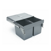 Pull-Out Kitchen Waste Bin - 2x27L - 600mm Cabinet