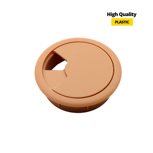 Plastic Cable Grommet Ø60mm, Light Brown