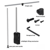 Pull Down Wardrobe Rail 450-600mm
