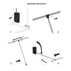 Pull Down Wardrobe Rail 450-600mm