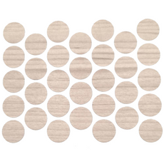 Screw cover caps Self-Adhesive - Larch 18mm