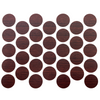 Screw cover caps Self-Adhesive - Mahogany 18mm