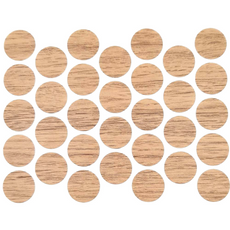 Screw cover caps Self-Adhesive - Oak Halifax 18mm