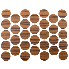 Screw cover caps Self-Adhesive - Olive 18mm