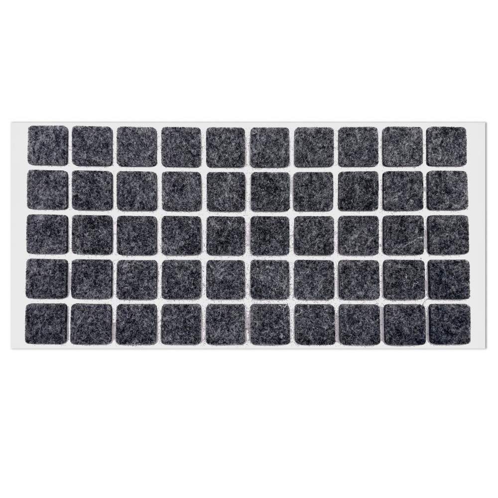 Self-Adhesive Felt Pad 20x20mm Grey