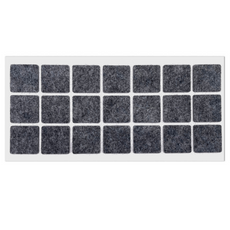 Self-Adhesive Felt Pad 30x30mm Grey