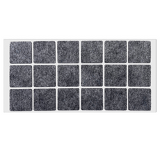 Self-Adhesive Felt Pad 35x35mm Grey
