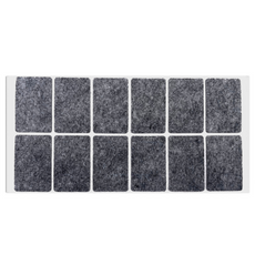 Self-Adhesive Felt Pad 35x55mm Grey